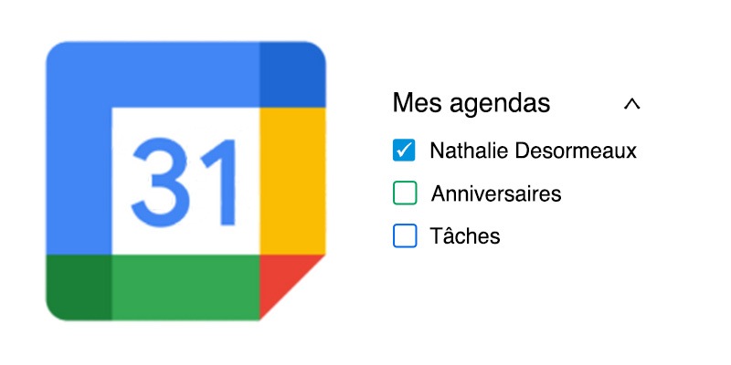 Vue de sélection du calendrier Google de GOrendezvous